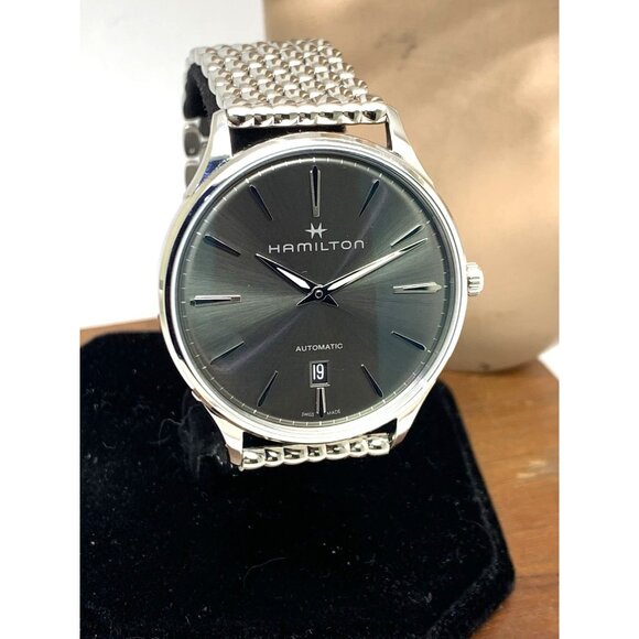 Hamilton Men's Watch H38525181 Jazzmaster Swiss Automatic Gray Dial Steel 40mm - Picture 14 of 15